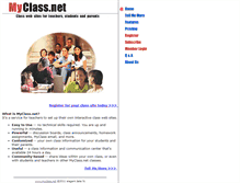 Tablet Screenshot of myclass.net